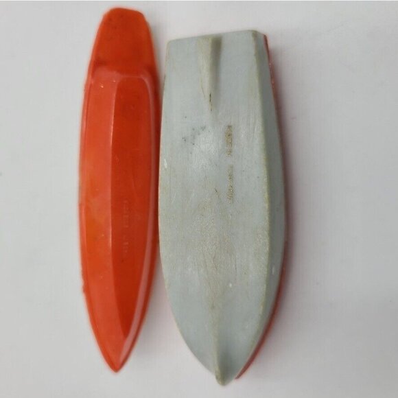 Vintage 60s Toy Plastic Ferry Boat 12” Greek Penny Car Carrier Tug Boats Set 4 - Picture 15 of 16